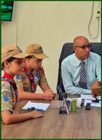 Visita do Grupo de Escoteiros Duque de Caxias 369.