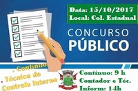 CONCURSO PÚBLICO Nº 001/2017 - CM -Editais 005/17, 004/17,003/17,002/17 e 001/17