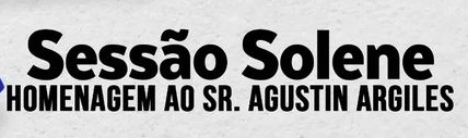 Convite para sessão Solene.