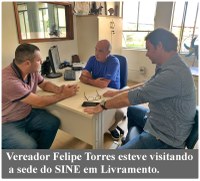 Visita ao SINE Livramento.