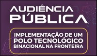 Convite para audiência pública. 