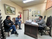 Reunião com Diretora da Santa .