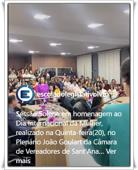 Dia Internacional da Mulher.