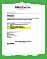 Processo de regularização cadastral .