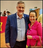 Acompanhando a posse do presidente estadual do PT/RS.