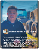 Vereador Márcio fiscaliza.