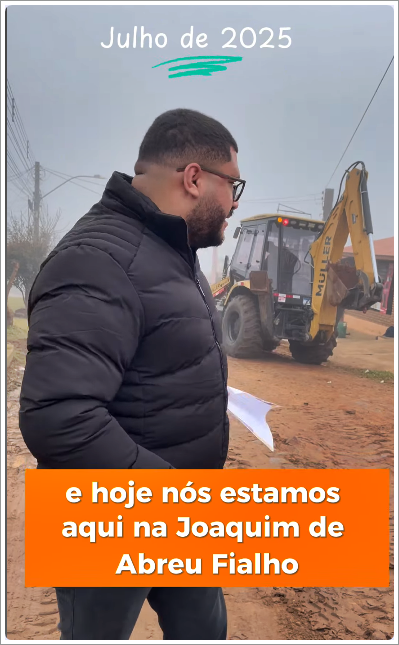 Fiscalizando obras.