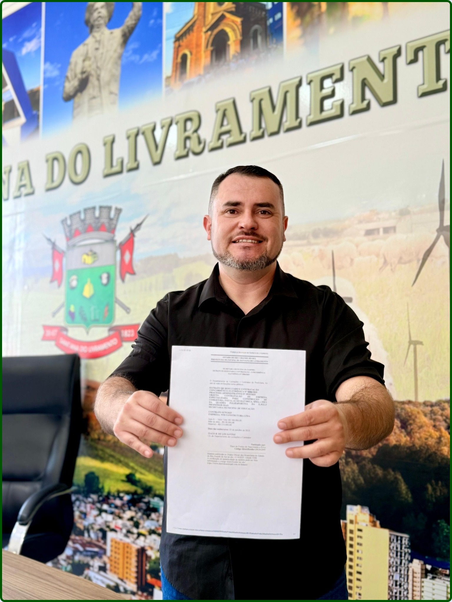 Obra está se tornando realidade.