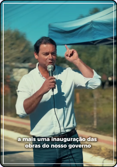  Presente em mais uma inauguração de obras.