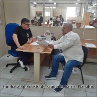 Posto de saúde do bairro Planalto.