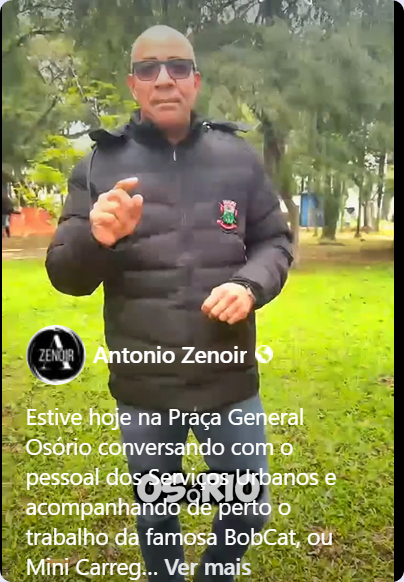 Manutenção de espaços públicos.