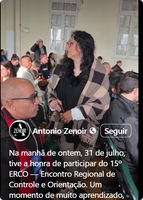 Participando do 15º ERCO.