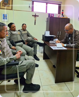 Visita  no gabinete.