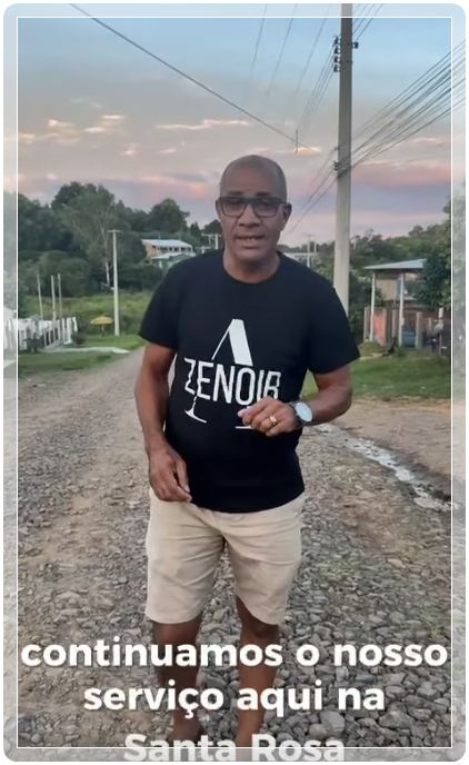 Visitando a vila  Santa Rosa. 