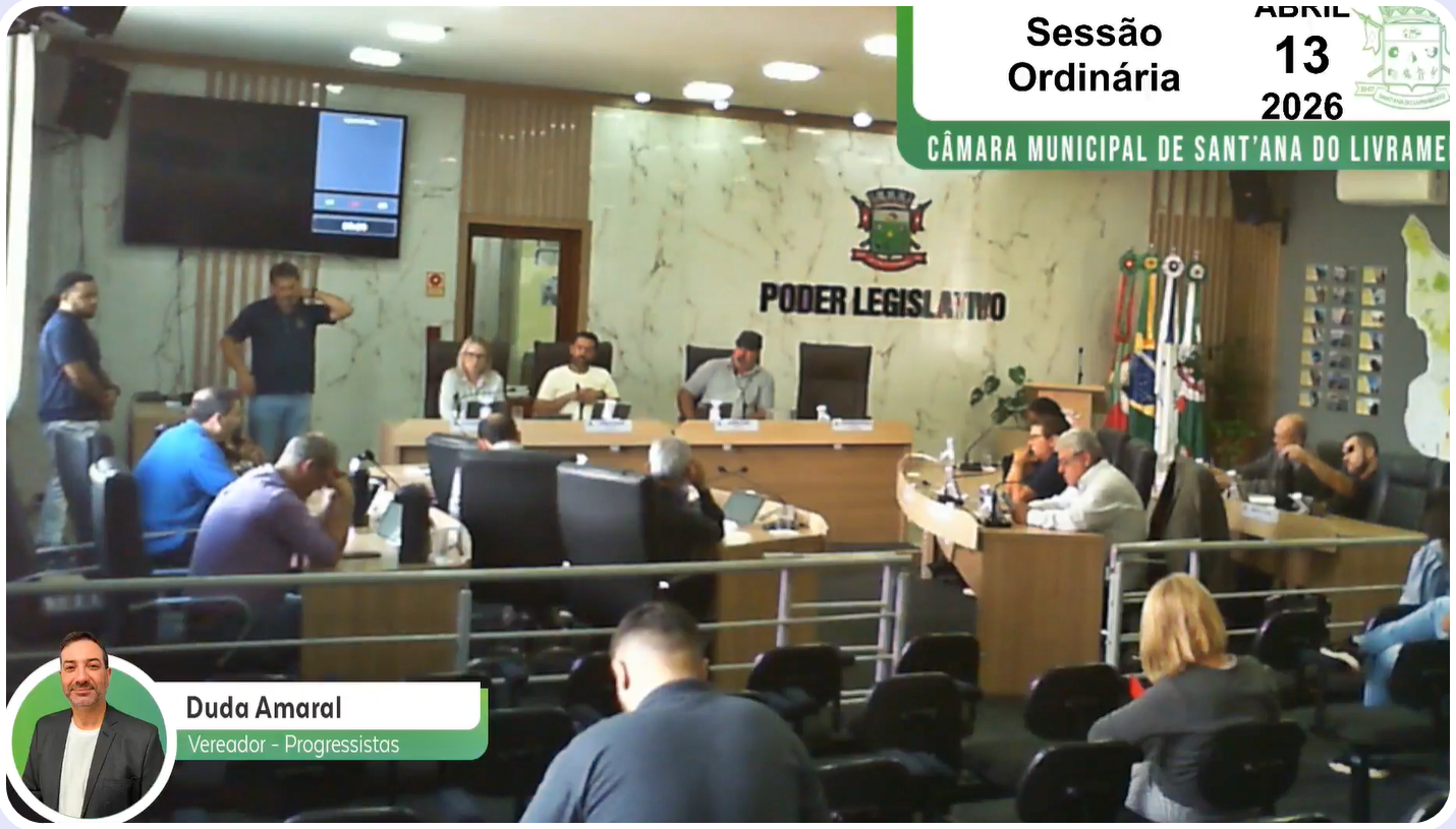 Sessão Ordinária do dia 13 de Abril.