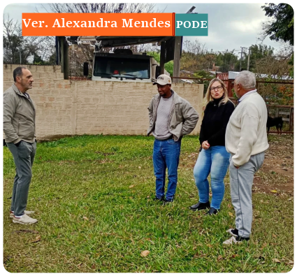 Conversa com moradores.