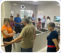 Solenidade de inauguração de reforma .