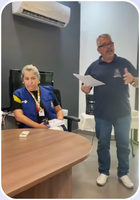 Reunião ampla de técnicos em saúde do Brasil e Uruguai.