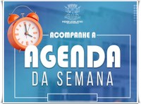 Agenda da semana.