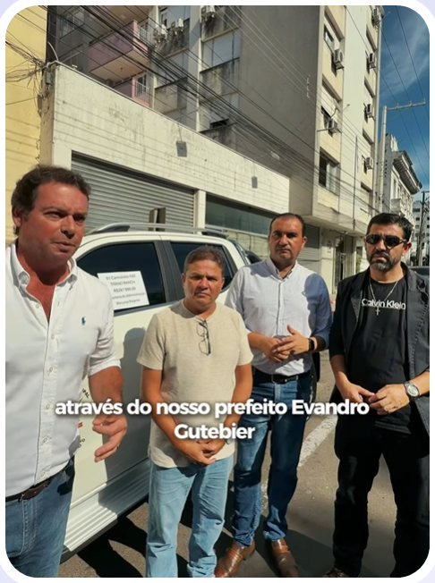 Três novos veículos para o município.