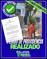 Sinalização de embarque e desembarque.