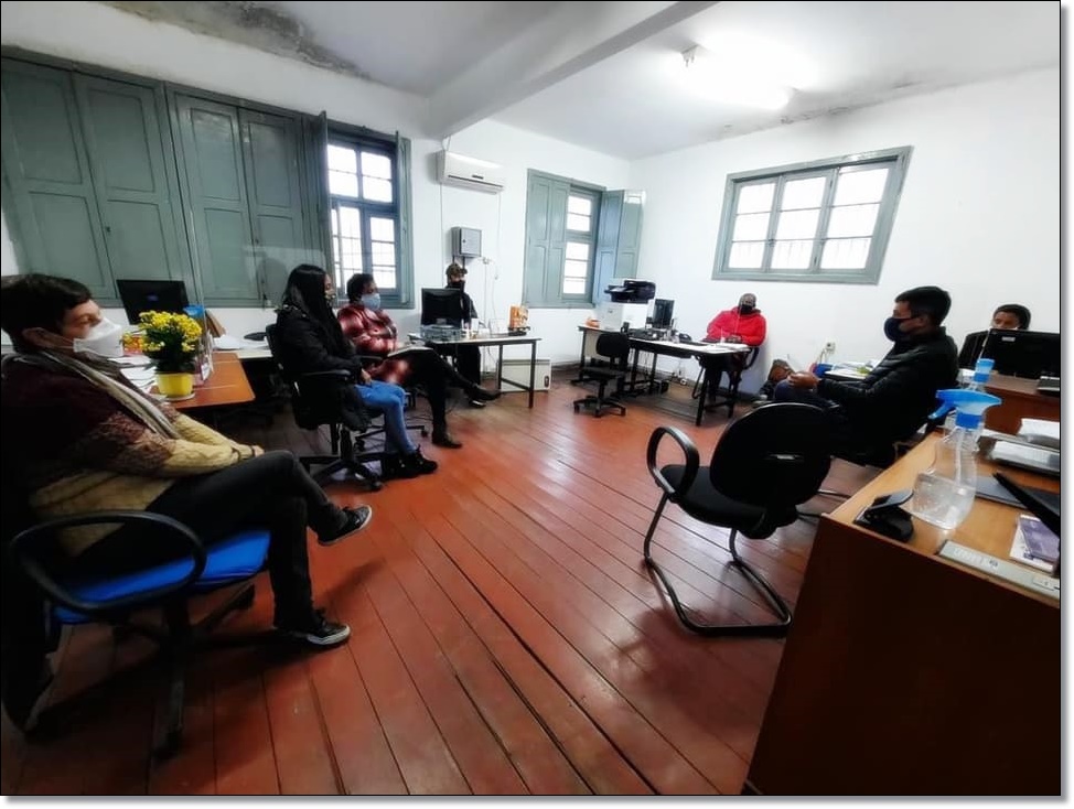 Reunião com  conselheiros tutelares.