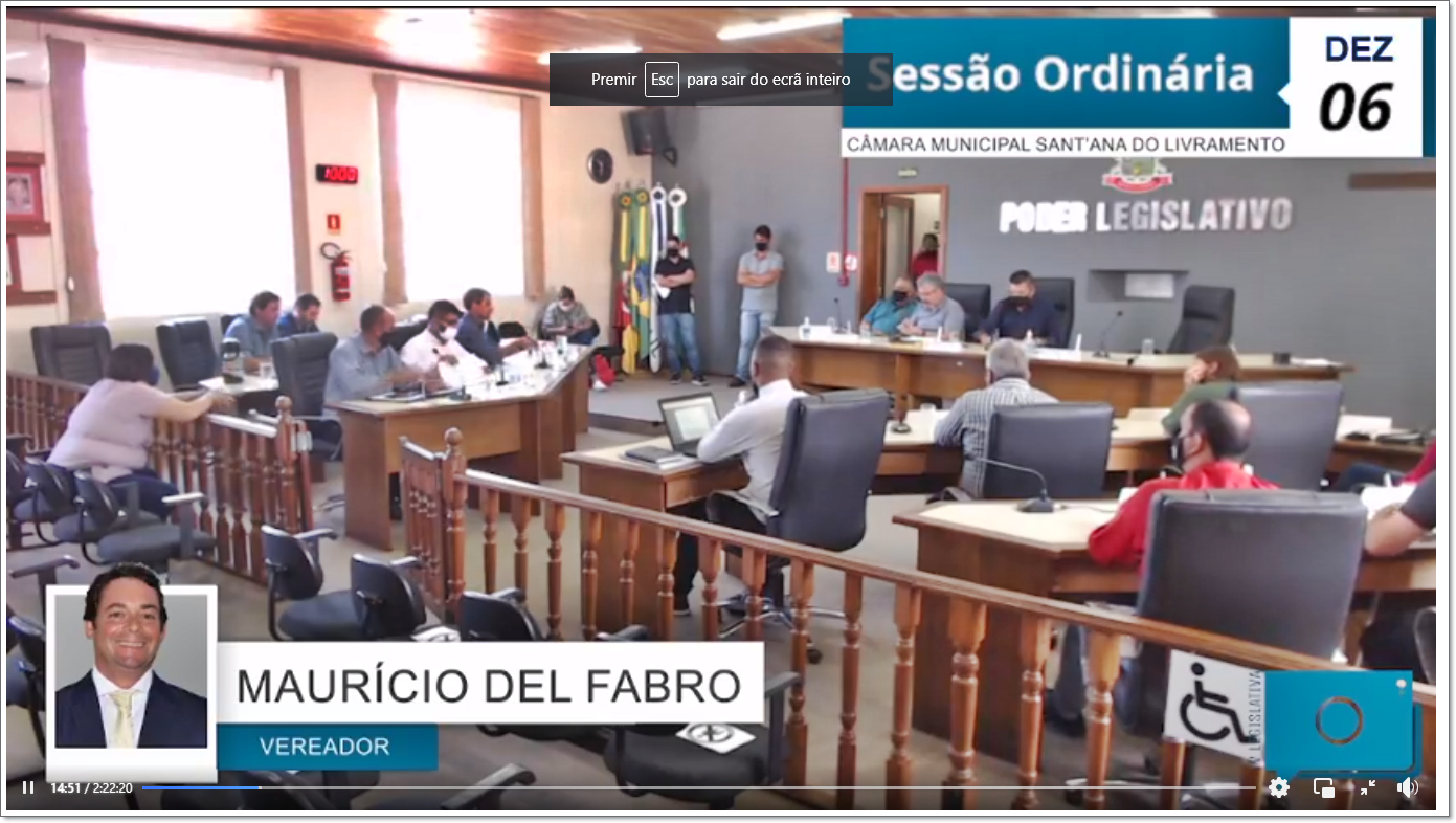 7ª Sessão Ordinária da Representativa de 2021