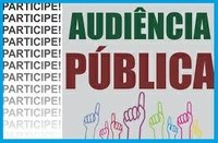 Audiência Pública dia 30 de setembro.