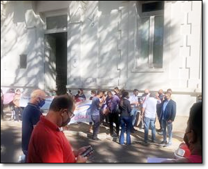 Presença em manifestação 