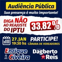 Audiência Pública sobre o aumento do IPTU