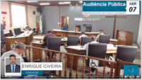 Audiência pública da quinta-feira, 07 abril.