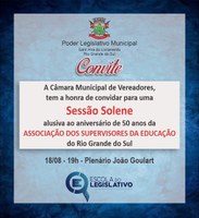 Convite para Sessão Solene