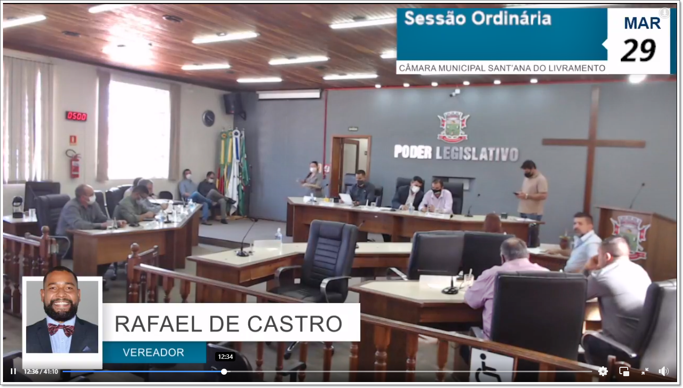 Sessão ordinária de 29 março.
