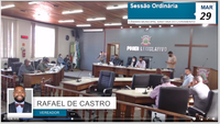 Sessão ordinária de 29 março.