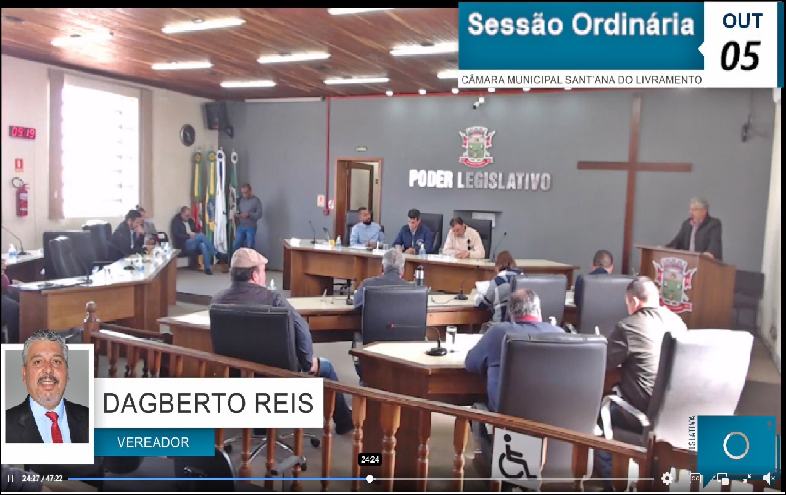 Sessão Ordinária  do dia de 5 Outubro.