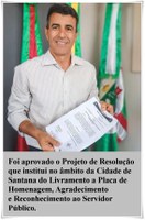 Placa de Homenagem.