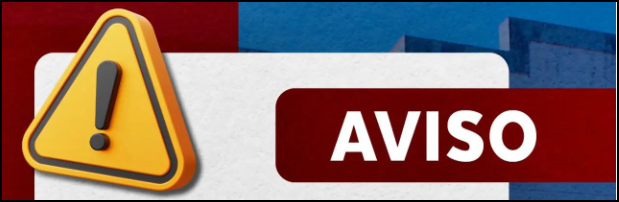 Aviso de cancelamento de sessão.