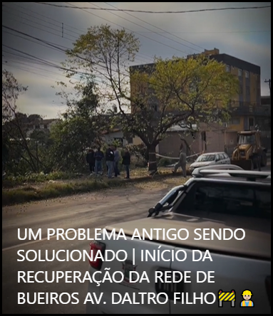 Risco de desmoronamento.