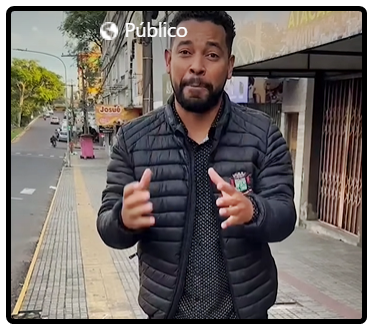 Poste que estava caindo.